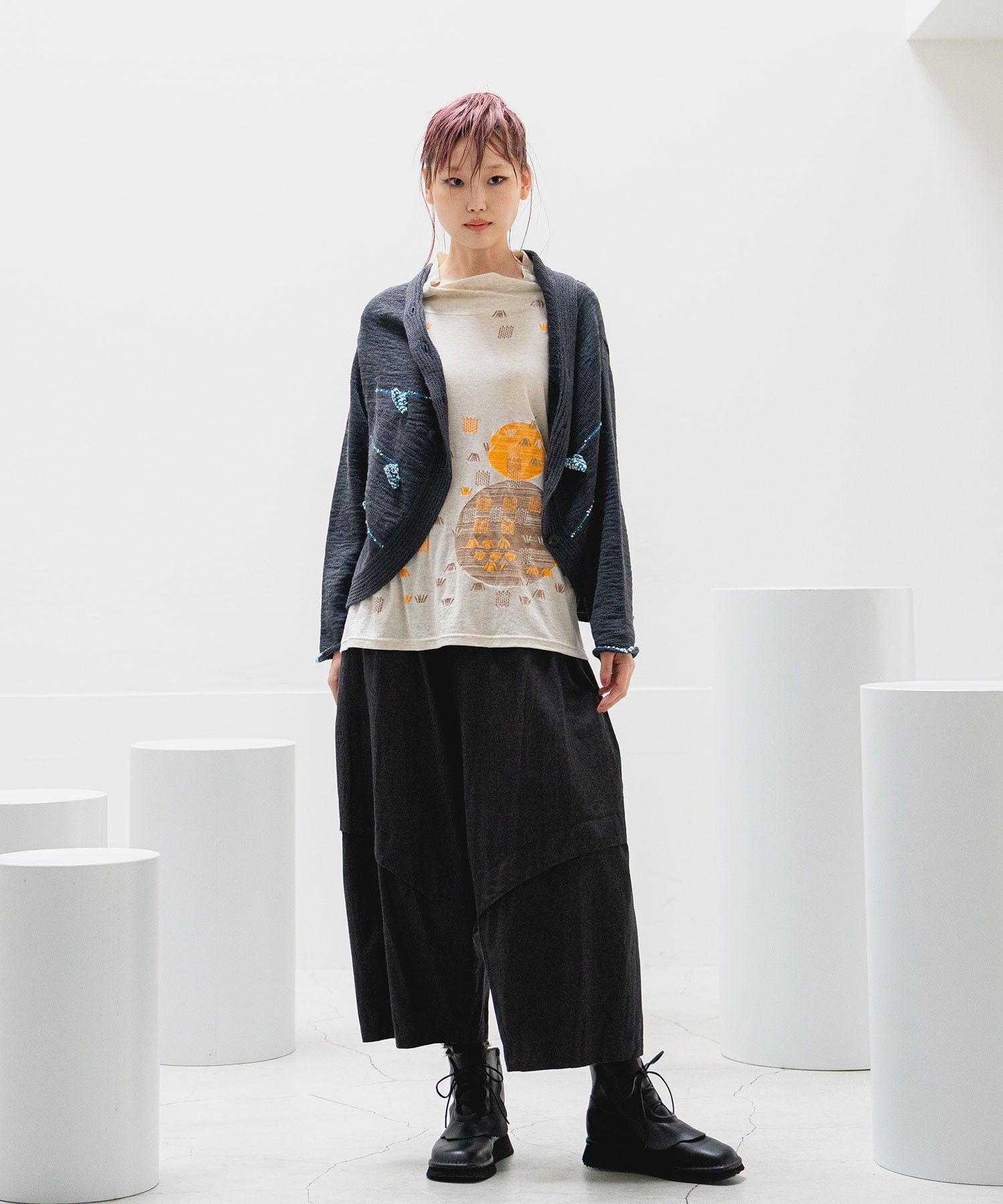 スラリット カーディガン|慈雨 | Sensounico ONLINE STORE