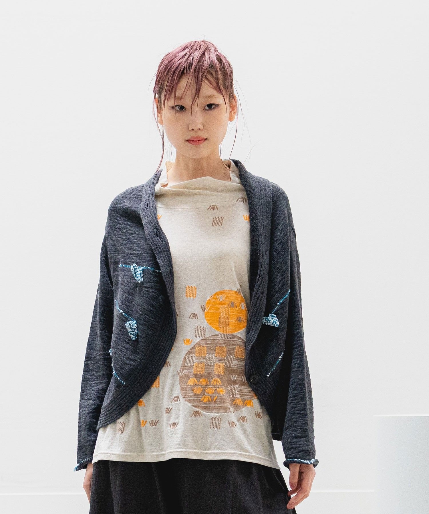 スラリット カーディガン|慈雨 | Sensounico ONLINE STORE