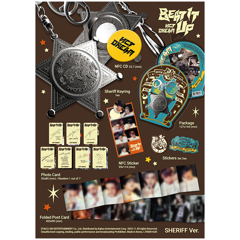 NCTDREAM Beat It UP Sheriff ミューモトレカセット NCTDREAM Beat It