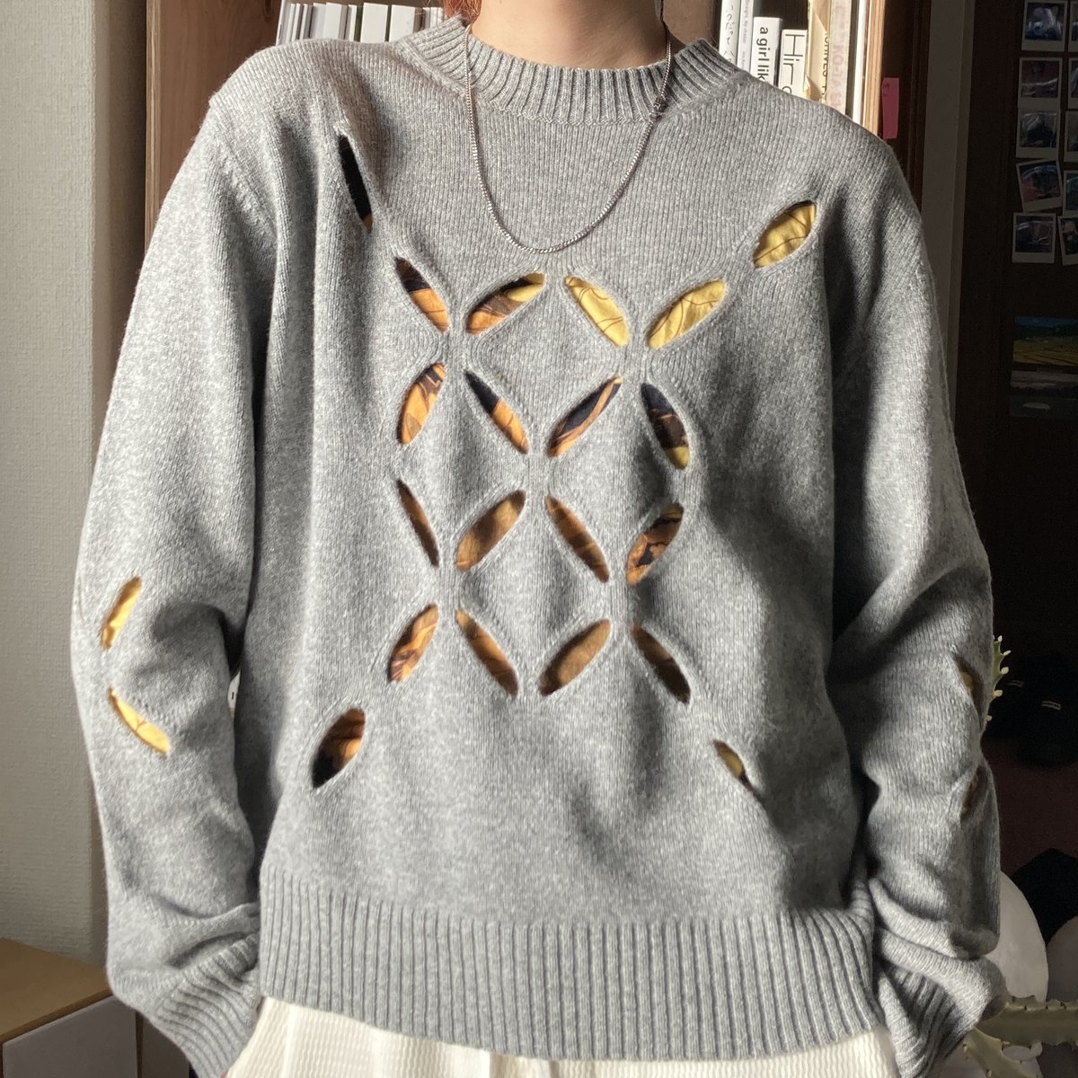 レイヤード好きにはたまらない【STEFAN COOKE】のニット #深夜の