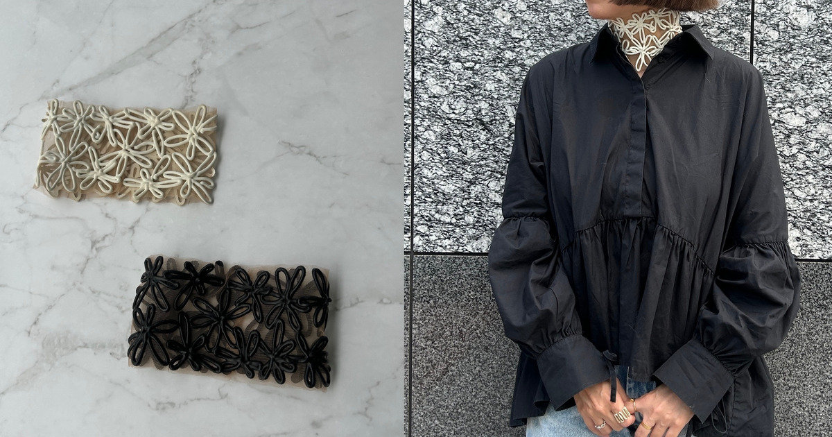 ベストヒット味変小物は、首もとに花が咲く 【KASIA KUCHARSKA】の