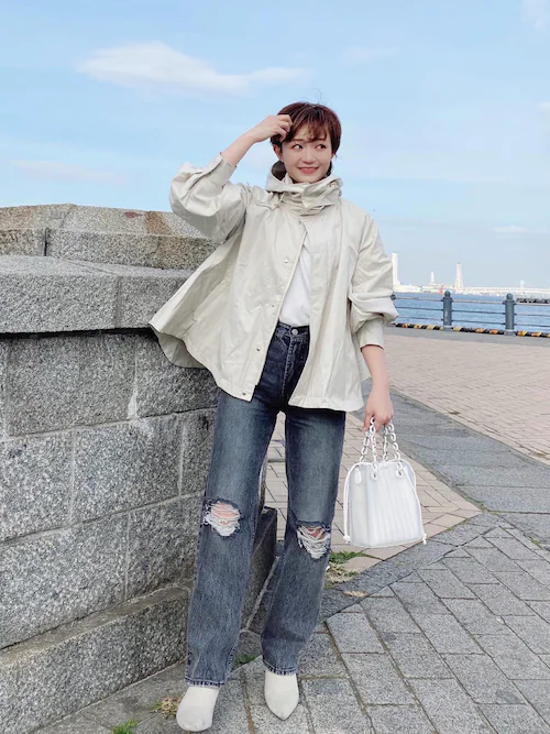 2022撥水防汚加工・花粉ガード】3WAYフレアーマウンテンパーカー│Emma