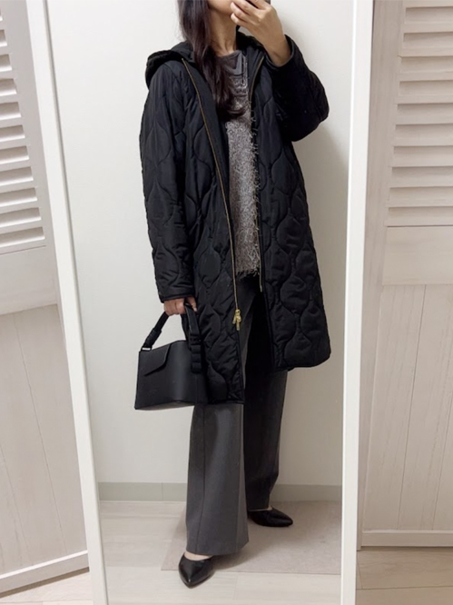 美シルエット3wayキルティングフードコート│Emma Taylor│148cm