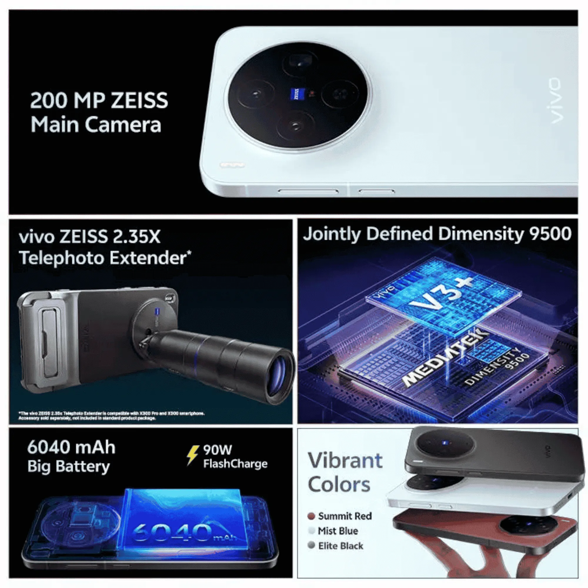 Buy Vivo X300 Mist Blue 12GB/256GB Online @ Best Offer Price