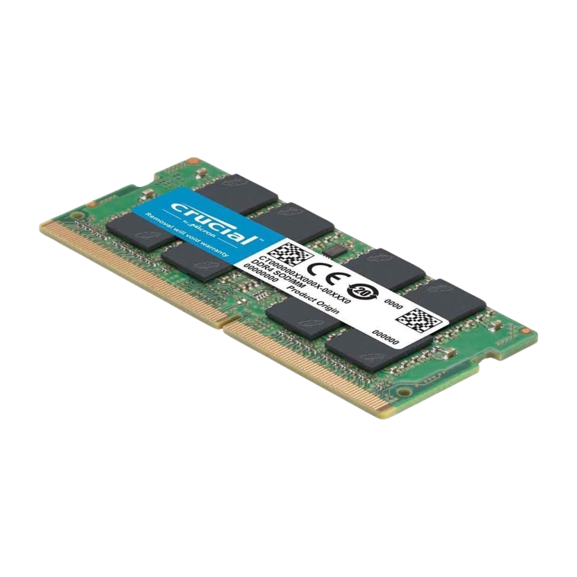 Crucial DDR4 2666Mhz SODIMM Single Laptop RAM (16GB, Black)