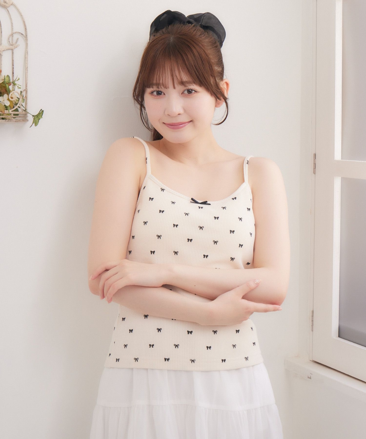 柄アソートワッフルキャミ|ems excite | RETRO GIRL ONLINE STORE