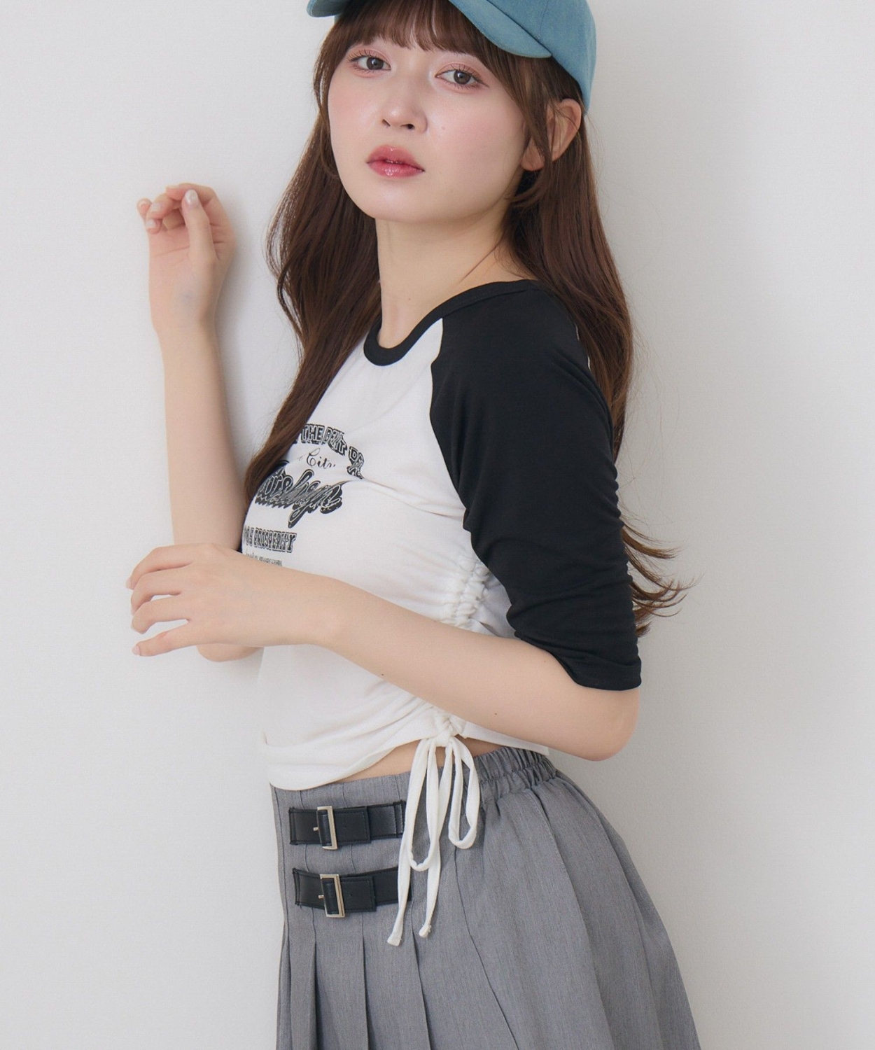 ドロスト五分袖TEE|ems excite | RETRO GIRL ONLINE STORE レトロ