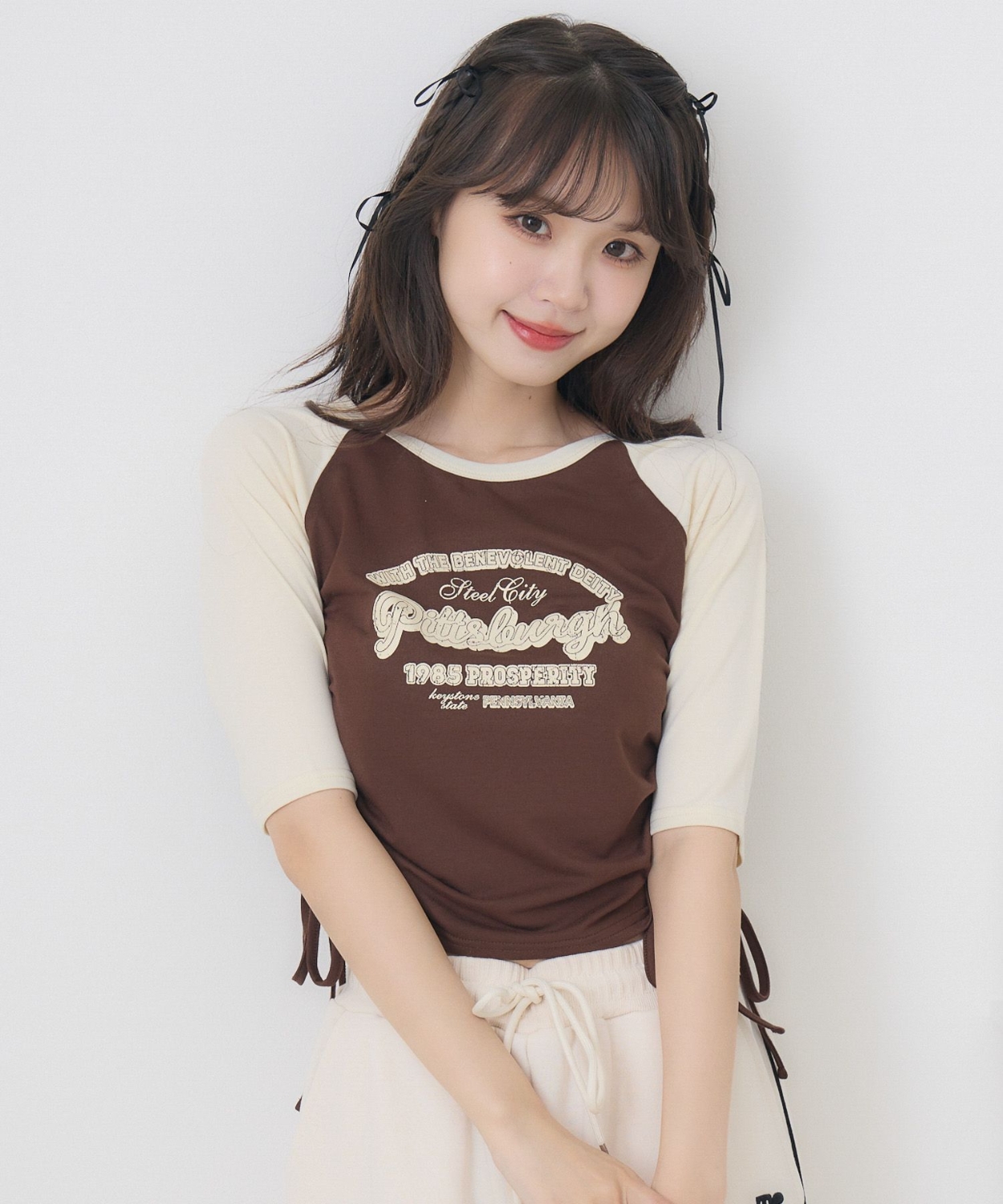 ドロスト五分袖TEE|ems excite | RETRO GIRL ONLINE STORE レトロ