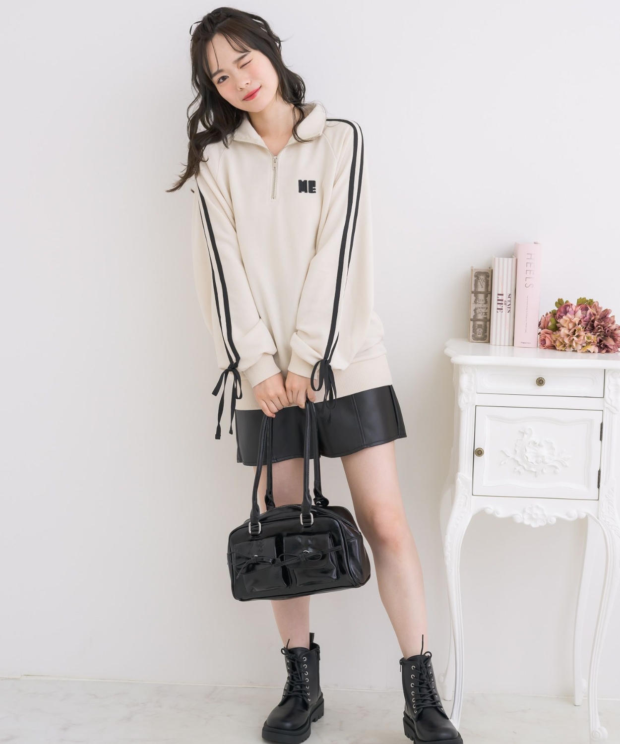 ラインリボンZIPトレーナー|ems excite | RETRO GIRL ONLINE STORE