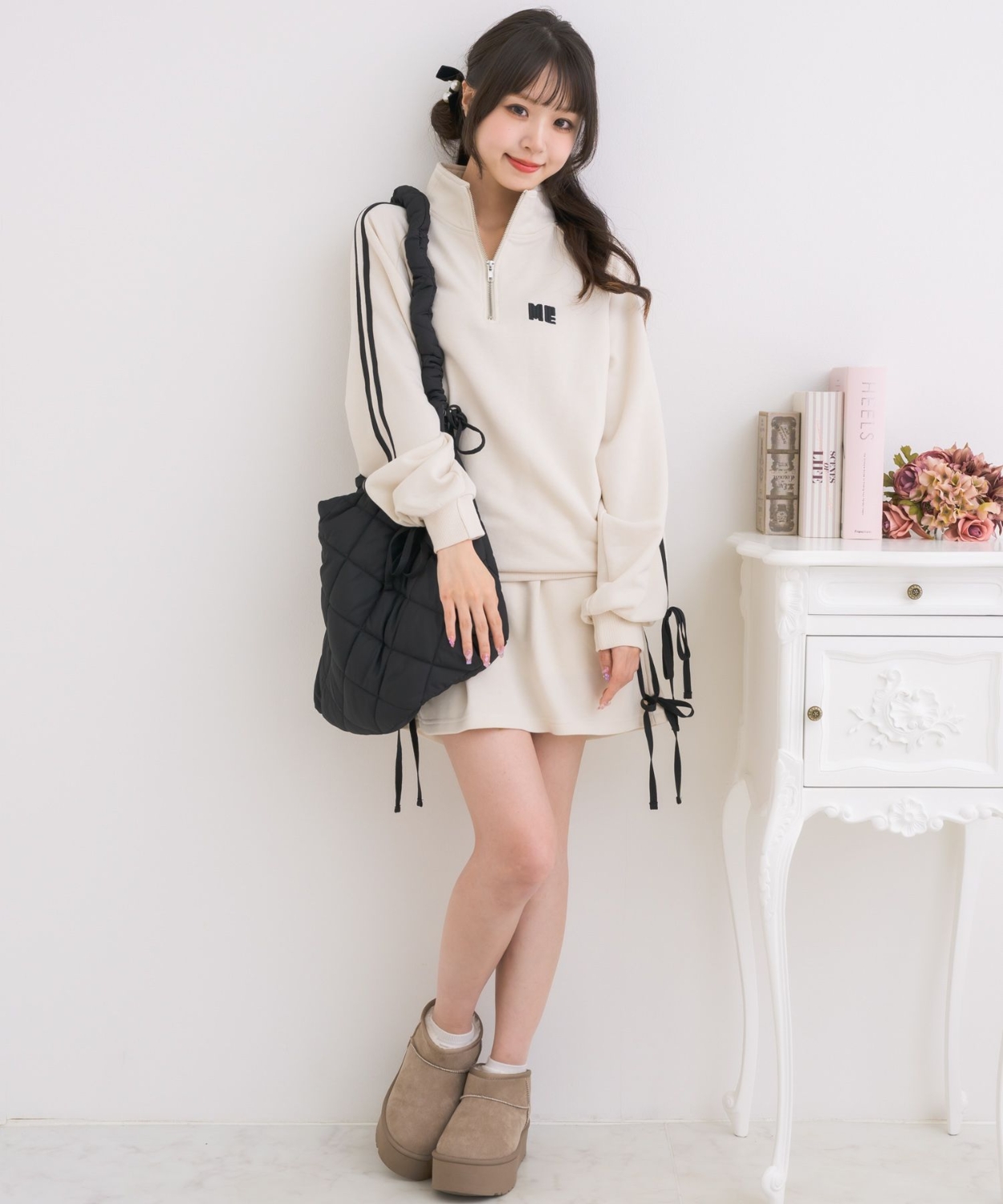 ラインリボンZIPトレーナー|ems excite | RETRO GIRL ONLINE STORE