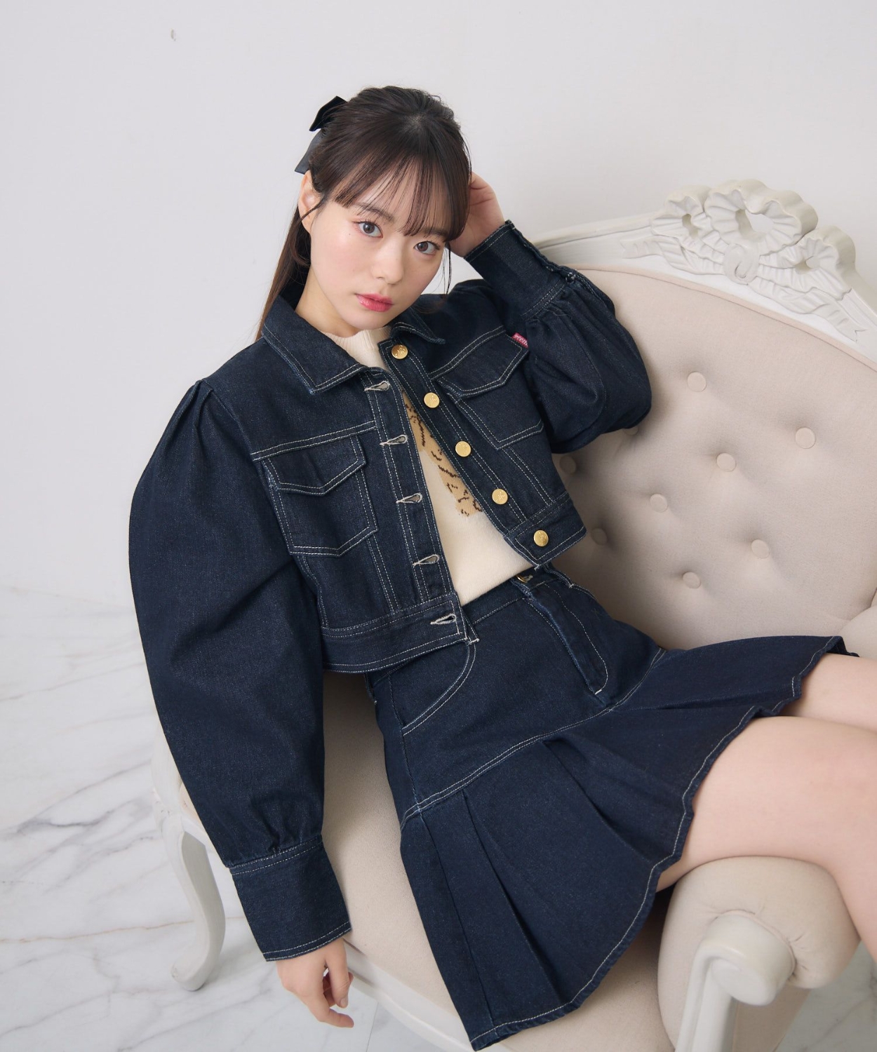 Gジャン＆プリーツSKセット|ems excite | RETRO GIRL ONLINE STORE