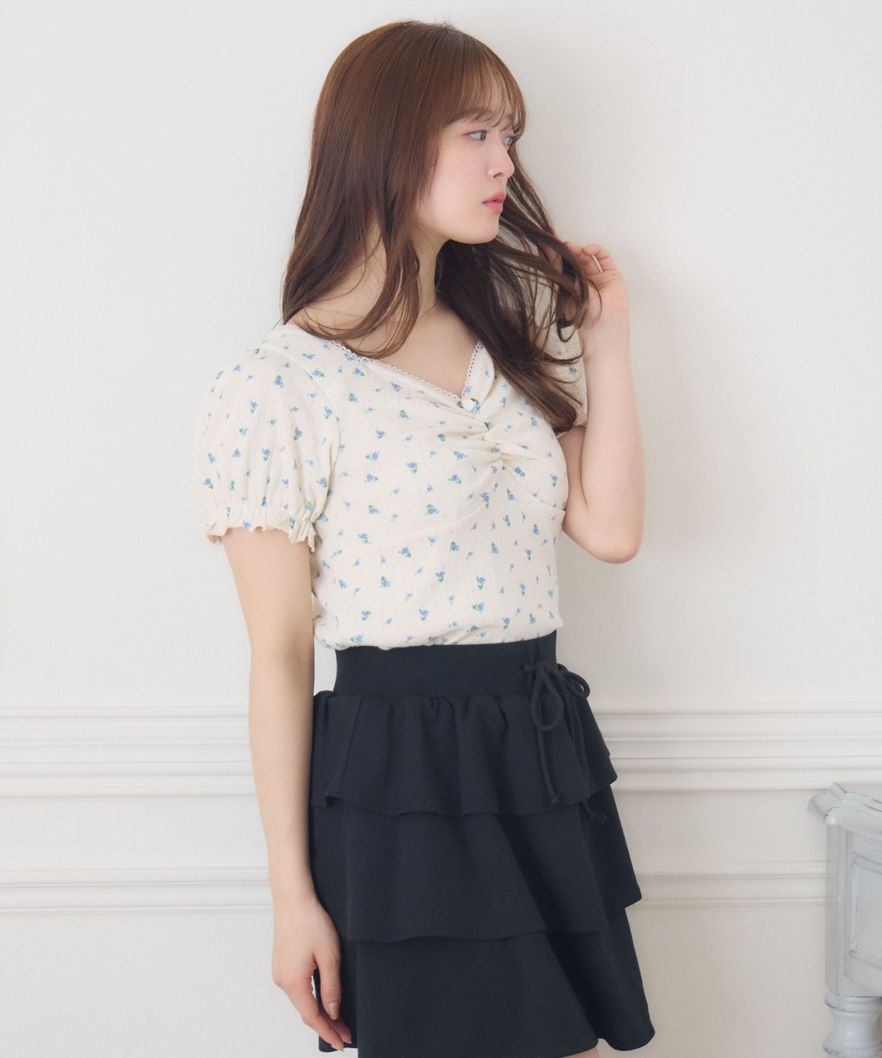 針抜きパフ袖CT|ems excite | RETRO GIRL ONLINE STORE レトロガール