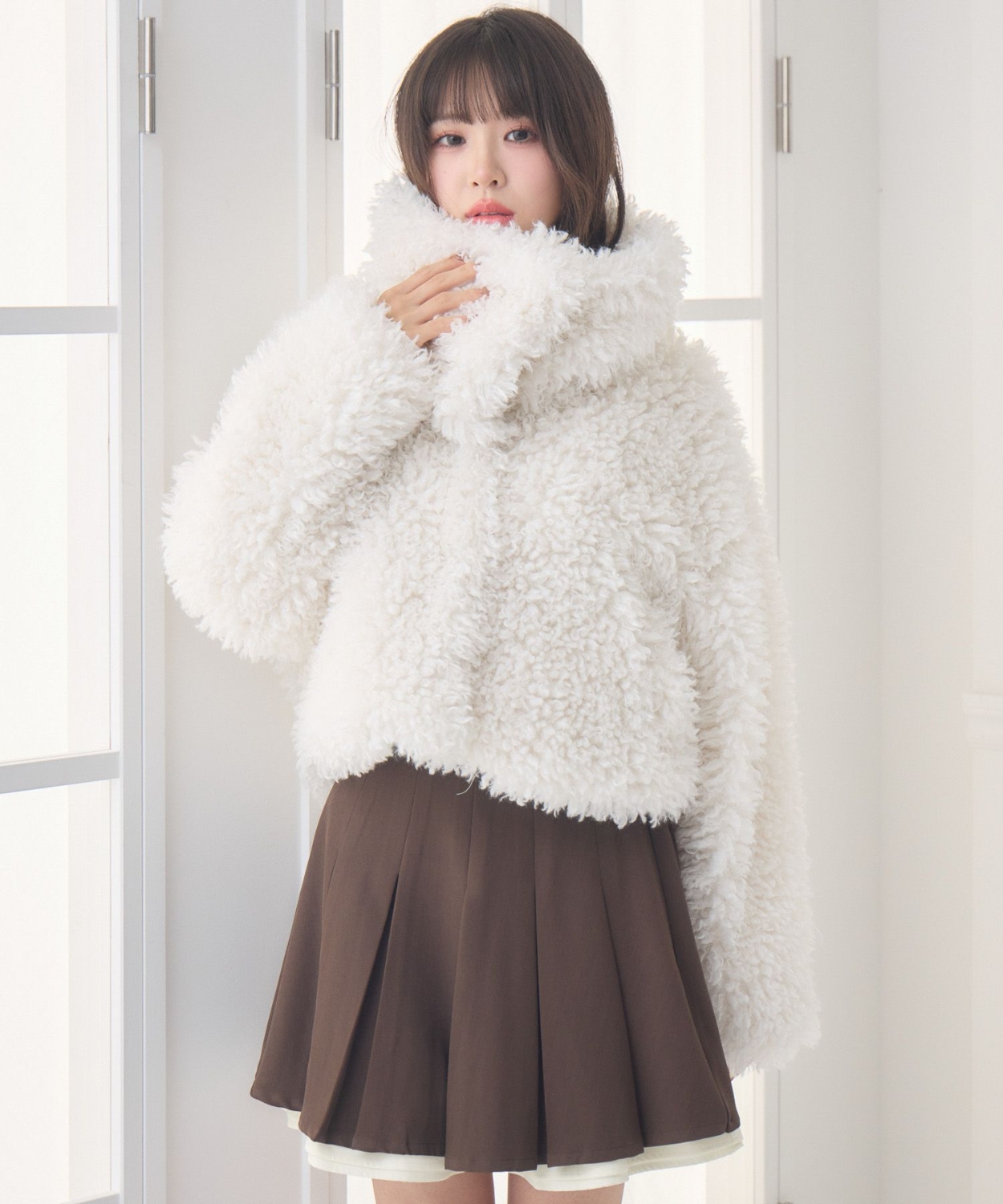 2way襟付FファーJK|ems excite | RETRO GIRL ONLINE STORE レトロ