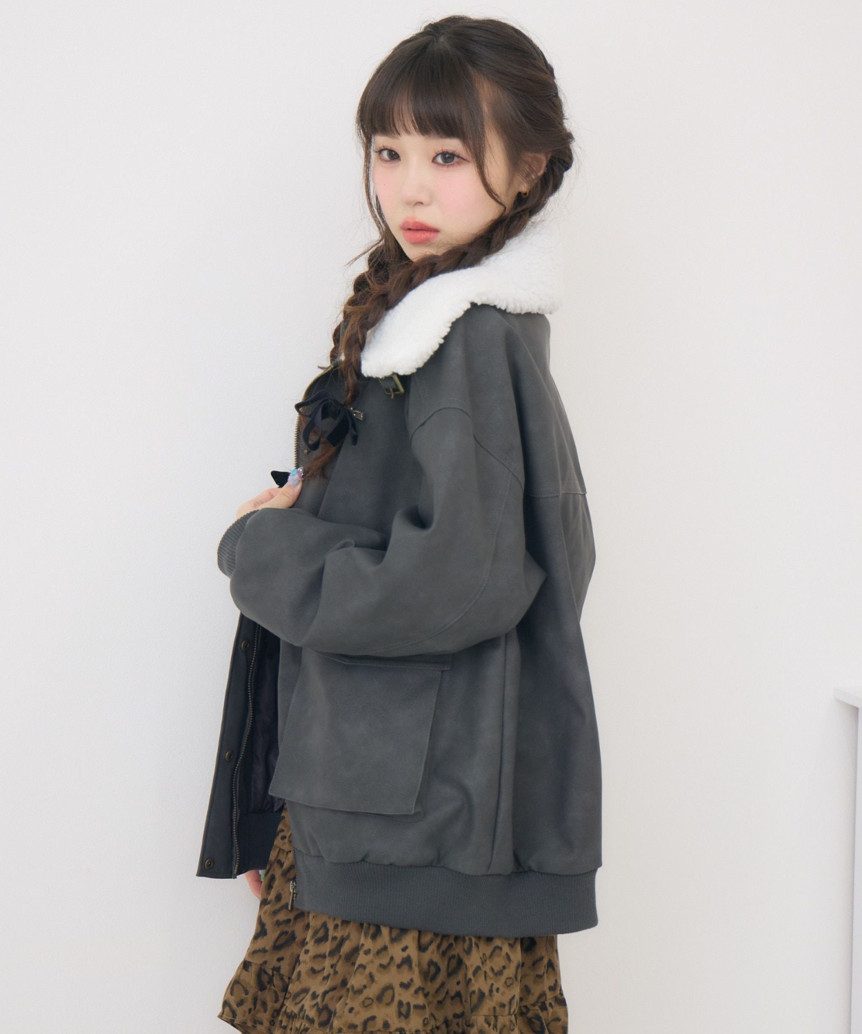 ボア襟FレザーBZ|ems excite | RETRO GIRL ONLINE STORE レトロガール