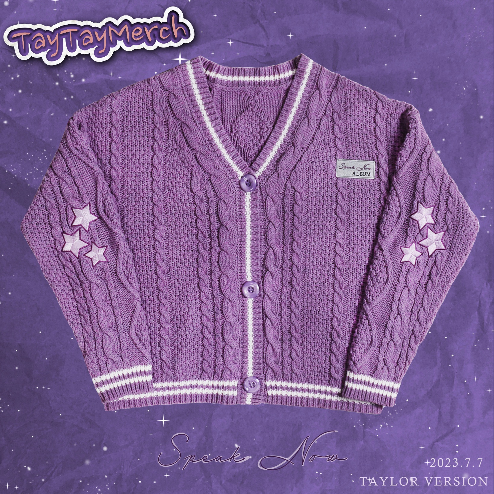Speak Now Purple Cardigan – TayTayMerch
