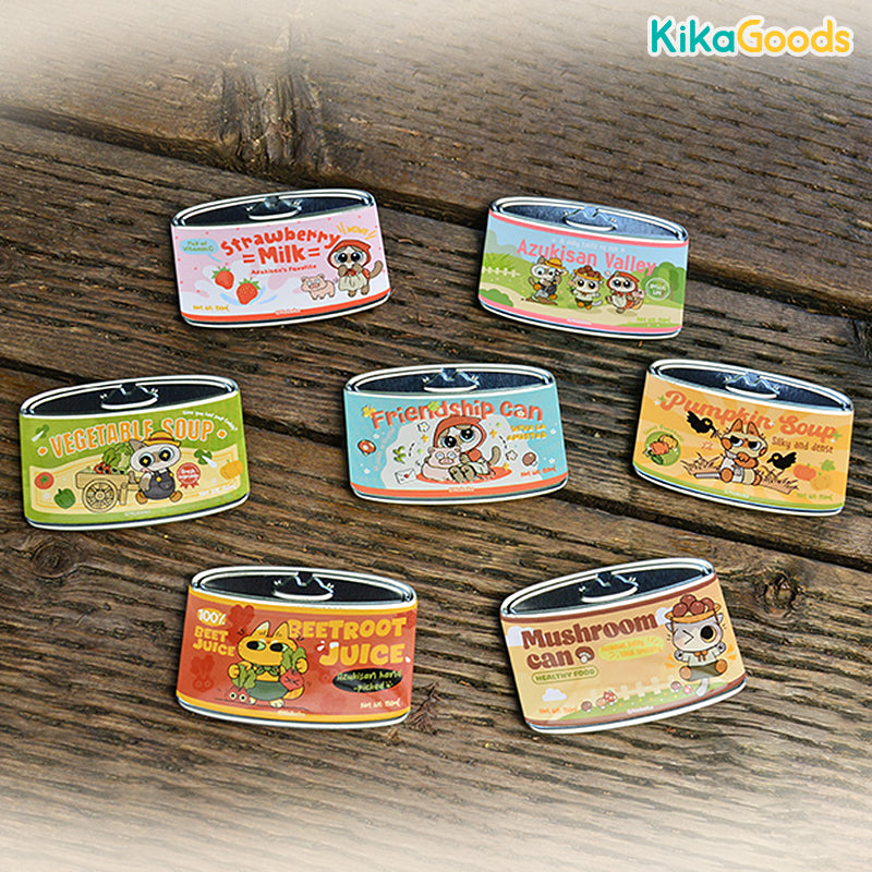 Nobeko Azukisan's Valley Series Canned Cat Badge Blind Box