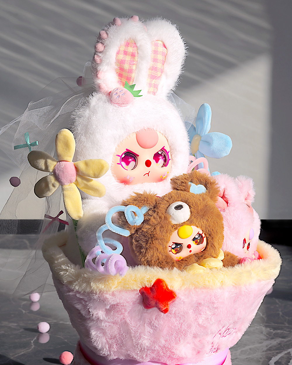 Baby Three 520 Valentine's DayWmindl Eoltion Cuskom Bougyet