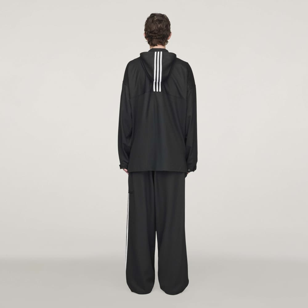 Y-3 REFINED WOOL HOODED TOP 3-STRIPES Y-3│Y-3 ワイスリー
