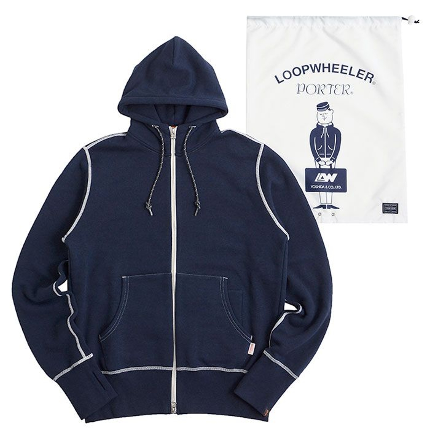 LOOPWHEELER x PORTER(ループウィラー x ポーター) TRAVEL PARKA(L