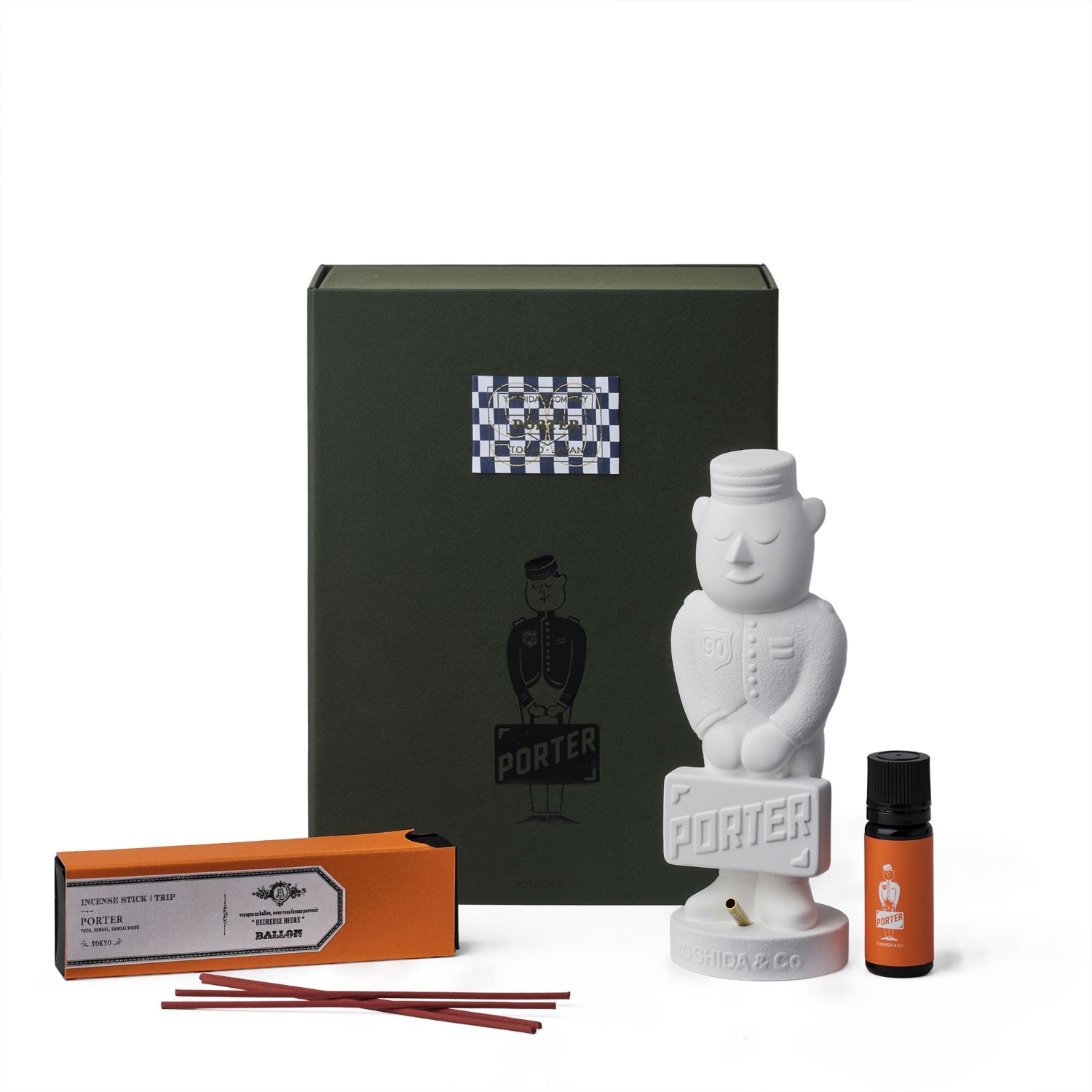 BALLON x PORTER(バロン x ポーター) AROMA ORNAMENT & INCENSE SET
