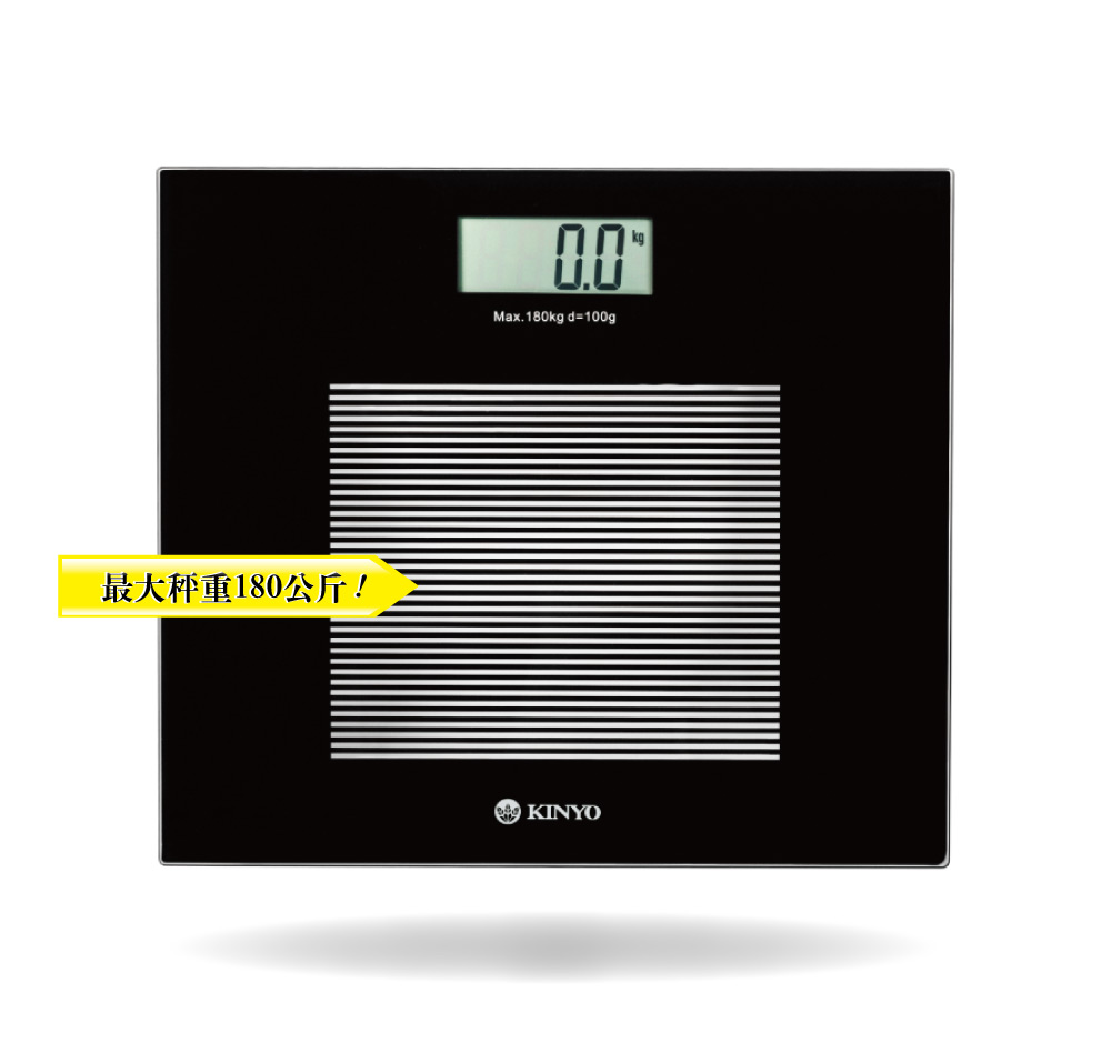 KINYO黑晶電子體重計#DS6583