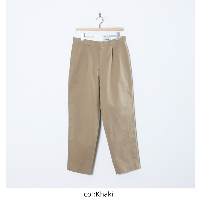 YAECA (ヤエカ) CHINO CLOTH PANTS TACK TAPERED / チノクロスパンツ