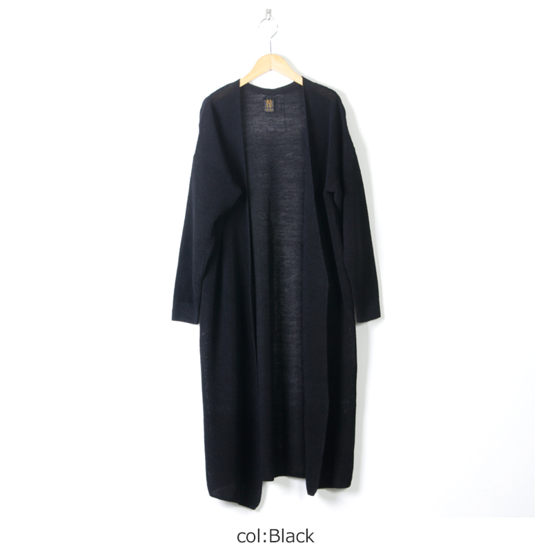 BATONER (バトナー) ドライリネンロングカーディガン