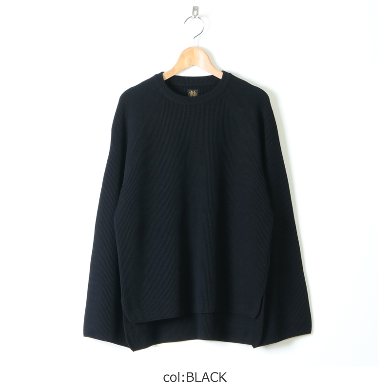 BATONER (バトナー) HARD TWIST WOOK CREW NECK / ハードツイスト