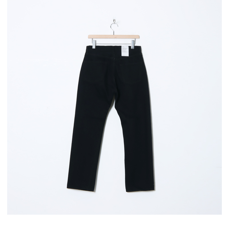 CIOTA (シオタ) Straight 5 Pocket Pants Black（One Wash