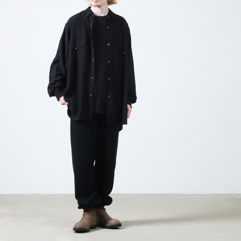 COMOLI (コモリ) ウール和紙ニットパンツ