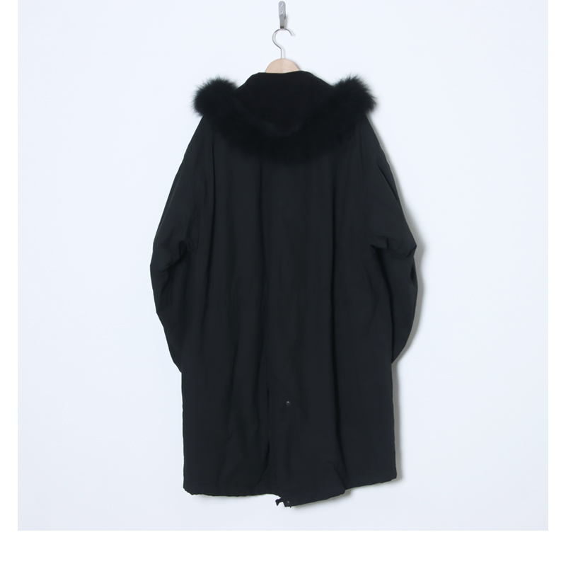 COMOLI (コモリ) コットンナイロン ミリタリーフーデッドコート