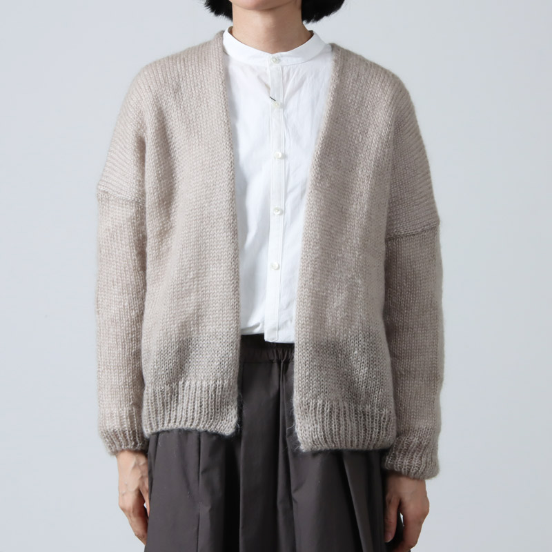 evameva (エヴァムエヴァ) mohair silk cardigan / モヘアシルク