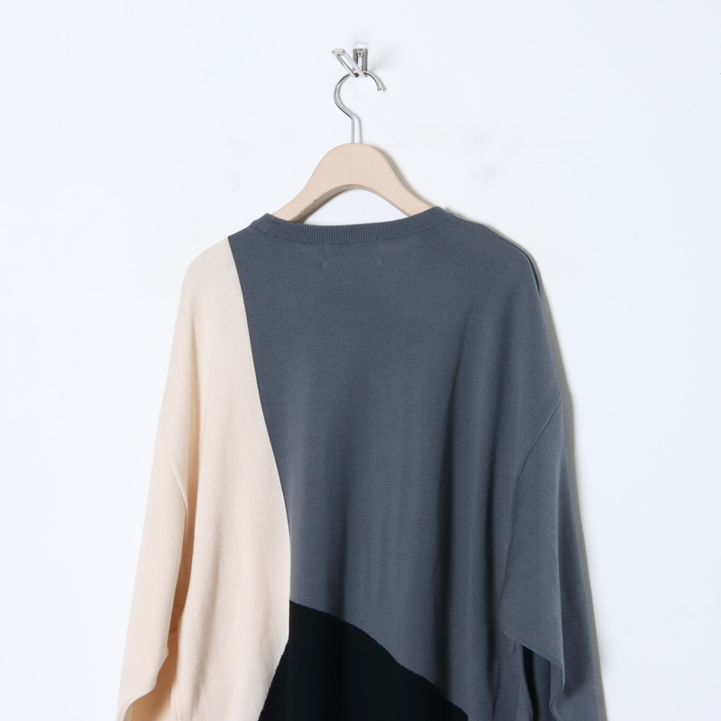 Graphpaper (グラフペーパー) Fine Wool Intarsia Knit / ファイン