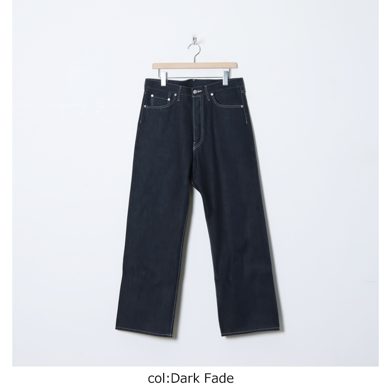 Graphpaper (グラフペーパー) Selvage Denim Five Pocket Wide