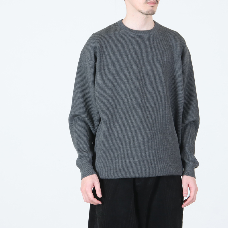Graphpaper (グラフペーパー) High Density Crew Neck Knit / ハイデン