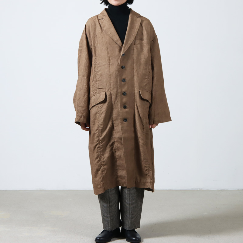 ICHI Antiquites (イチアンティークス) リネンキャンバスコート