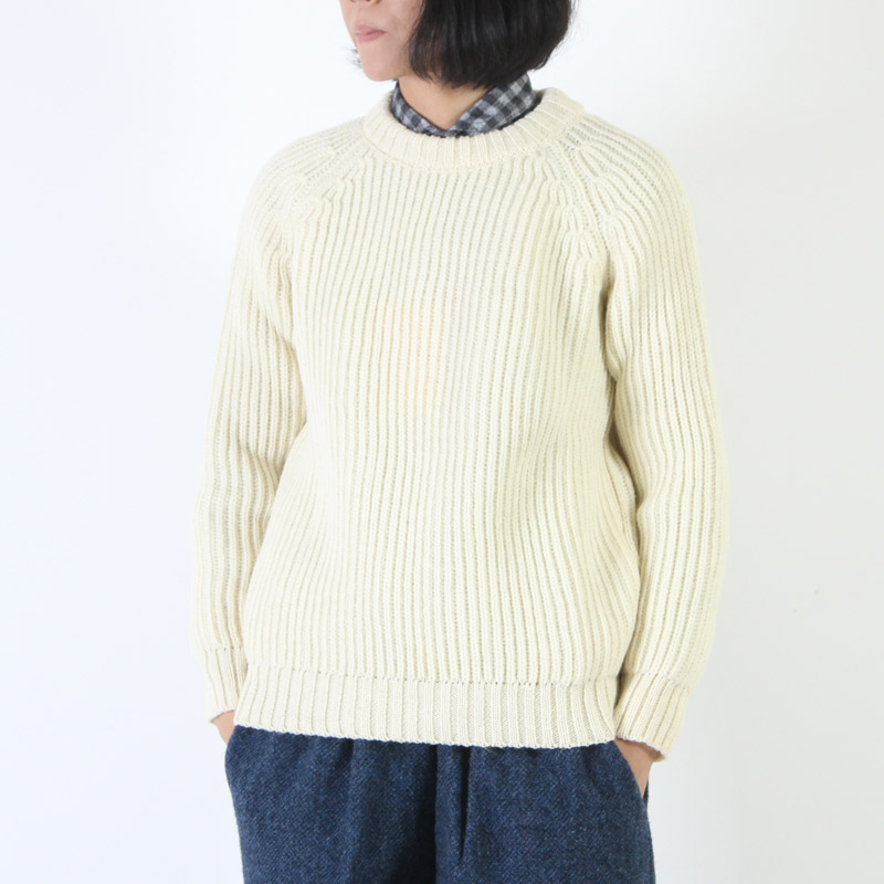 Kerry Woollen Mills (ケリーウーレンミルズ) Fisherman Rib Crew Neck