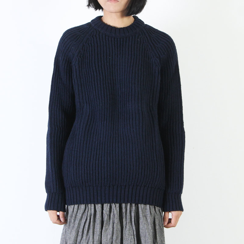 Kerry Woollen Mills (ケリーウーレンミルズ) Fisherman Rib Crew Neck