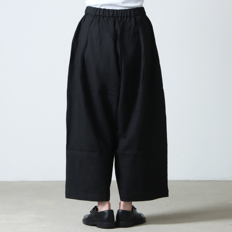 mizuiro ind (ミズイロインド) リネン ハイウエストワイドパンツ