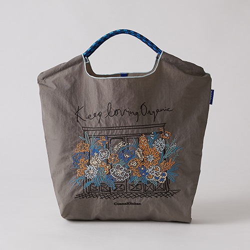 Ball & Chain】Cosme Kitchen Flower エコバックGR ｜バッグ・ポーチ