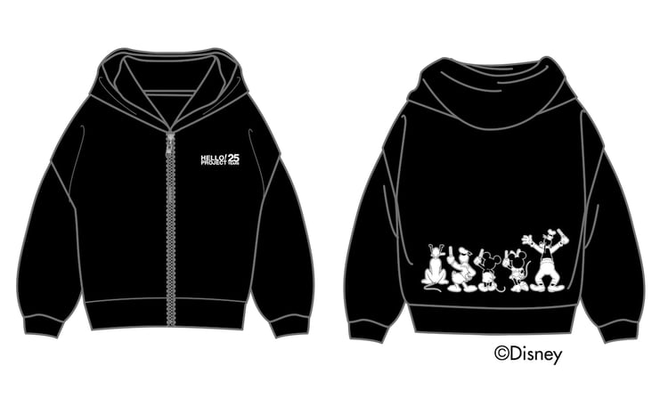 ハロプロとディズニーの周年記念オリジナルパーカー発売、ペンライトを