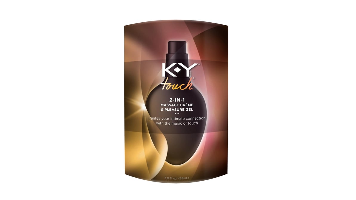 K-Y Touch 2-in-1 Massage Creme and Pleasure Gel (3 oz) | Delivery