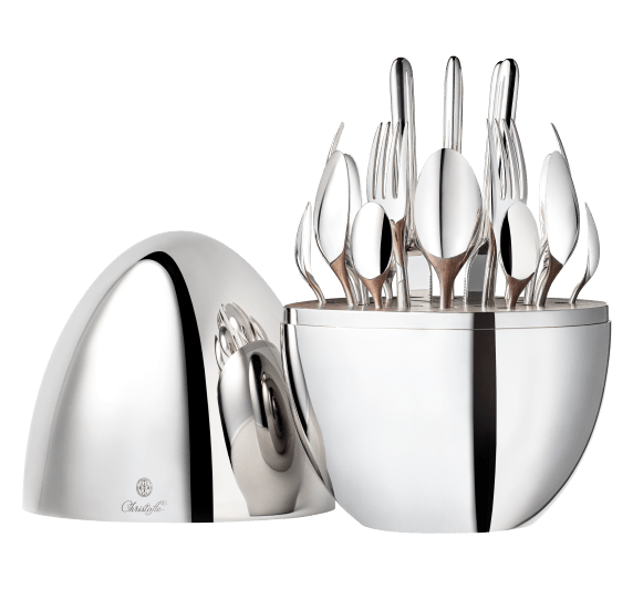 MOOD Silver-Plated 24-Piece Flatware Set