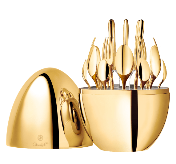 ムード ゴールド 6人用 カトラリーセット (24pcs) 24金コーティング