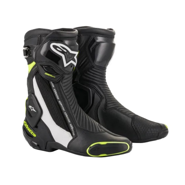SMX PLUS V2 BOOT ブラック/ホワイト/イエローフルオ 41(26.0cm) - バイク