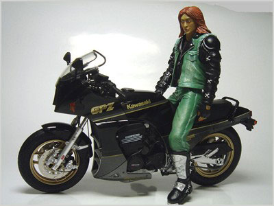 スタチュー＋バイクセット 1/12 キリン チョースケ＋GPz900R改