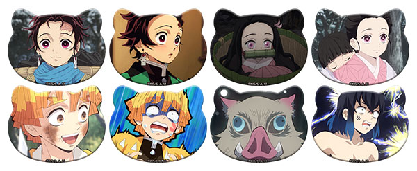 鬼滅の刃 ケモミミ缶バッジ 8個入りBOX（再販）[一二三書房]《在庫切れ》