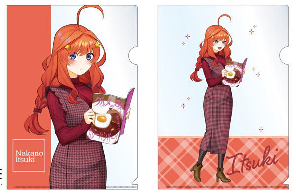 五等分の花嫁∬(読書) クリアファイル二枚セット 中野五月