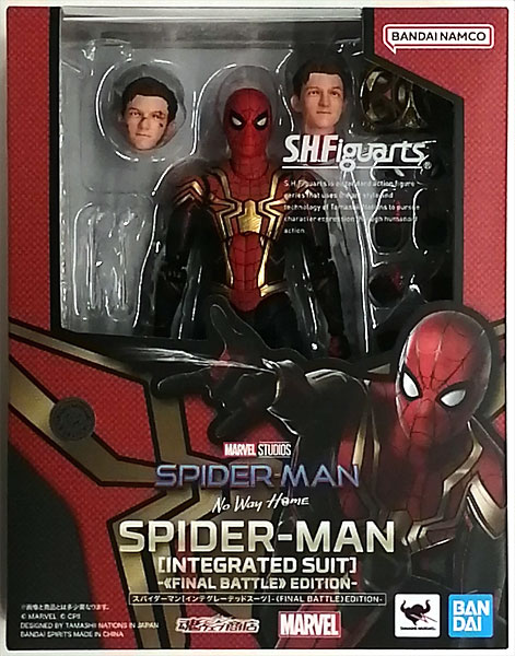 中古】(本体B+/箱B)S.H.Figuarts SPIDER-MAN：No Way Home