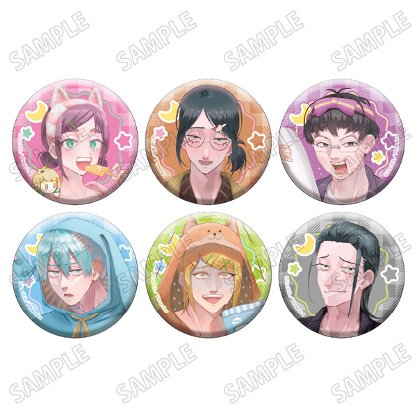 陰キャラブコメ 描き下ろし缶バッジコレクション[パジャマver.] 6個